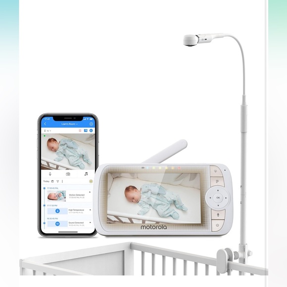 Motorola Connectview 65 Plus, 5" Wi-Fi Video Baby Monitor w/ Over-The-Crib Mount - Picture 6 of 6